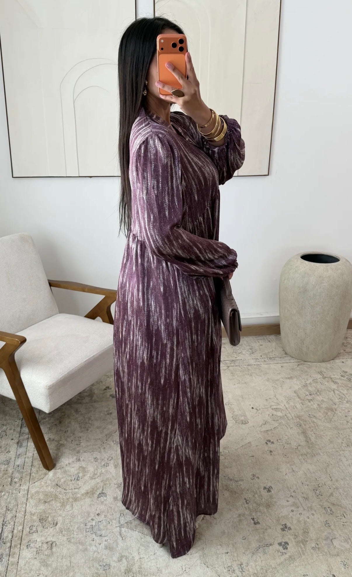 Abaya premium estilo minimalista