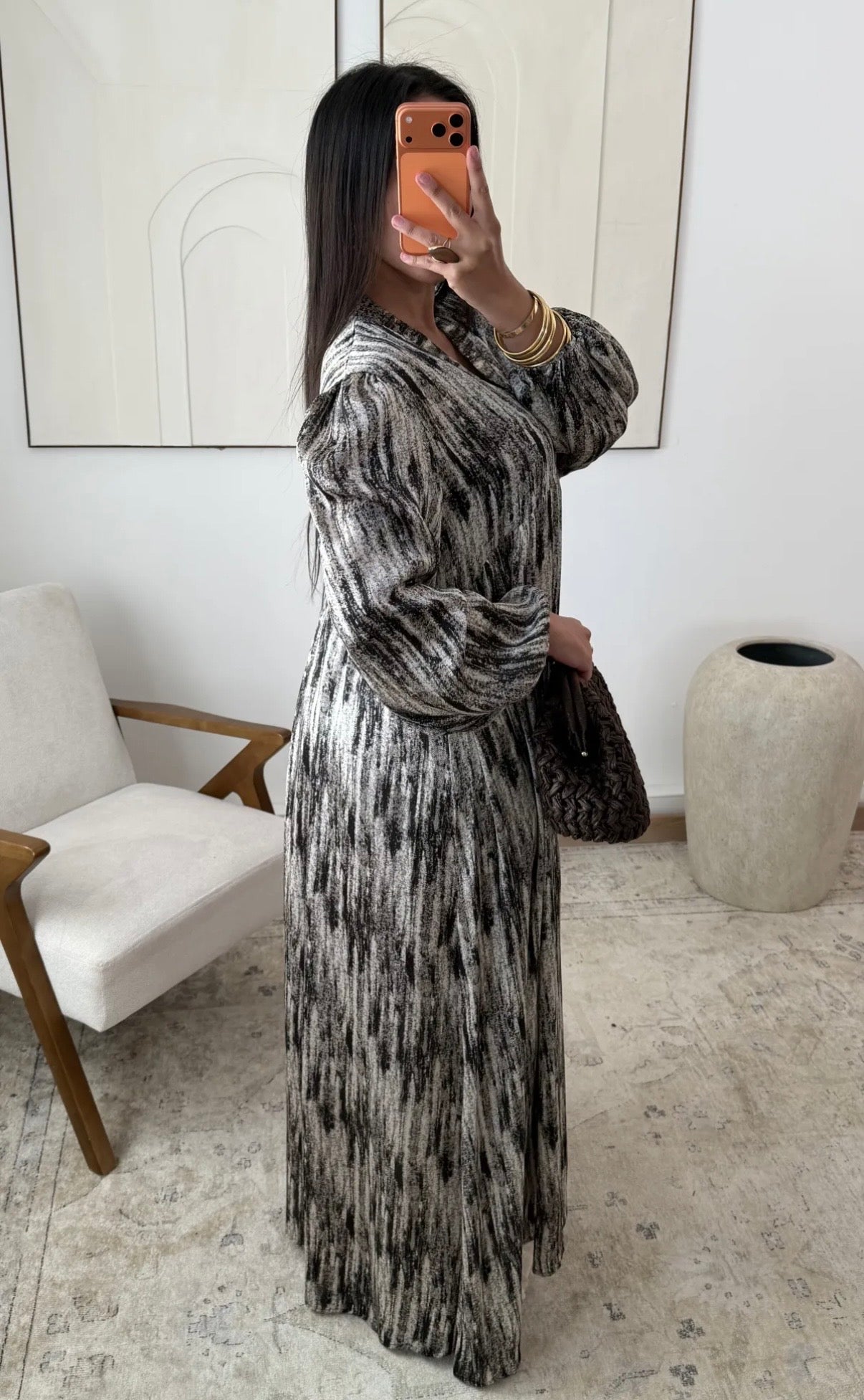 Abaya premium estilo minimalista