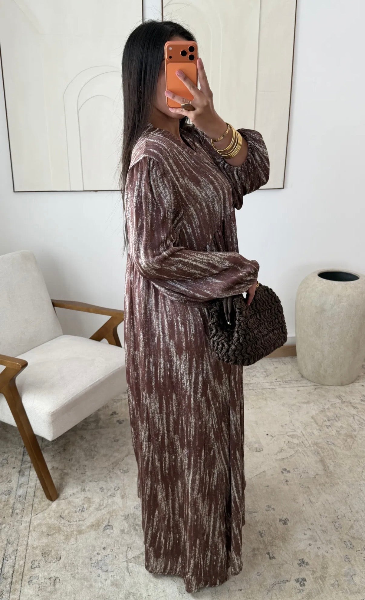 Abaya premium estilo minimalista